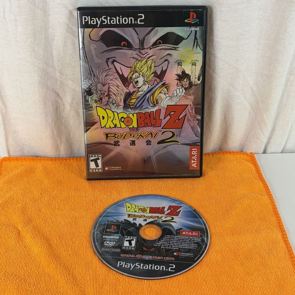 Dragon Ball Z: Budokai 2 (Sony PlayStation 2, PS2, 2003)  Tested No Manual